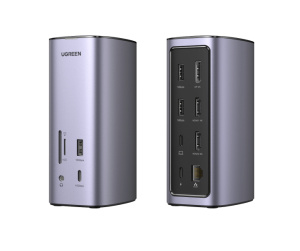 Ugreen USB-C Docking Station 12-in-1 Avec fil Argent