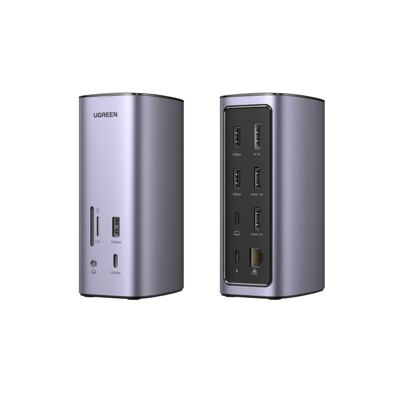 Ugreen USB-C Docking Station 12-in-1 Avec fil Argent
