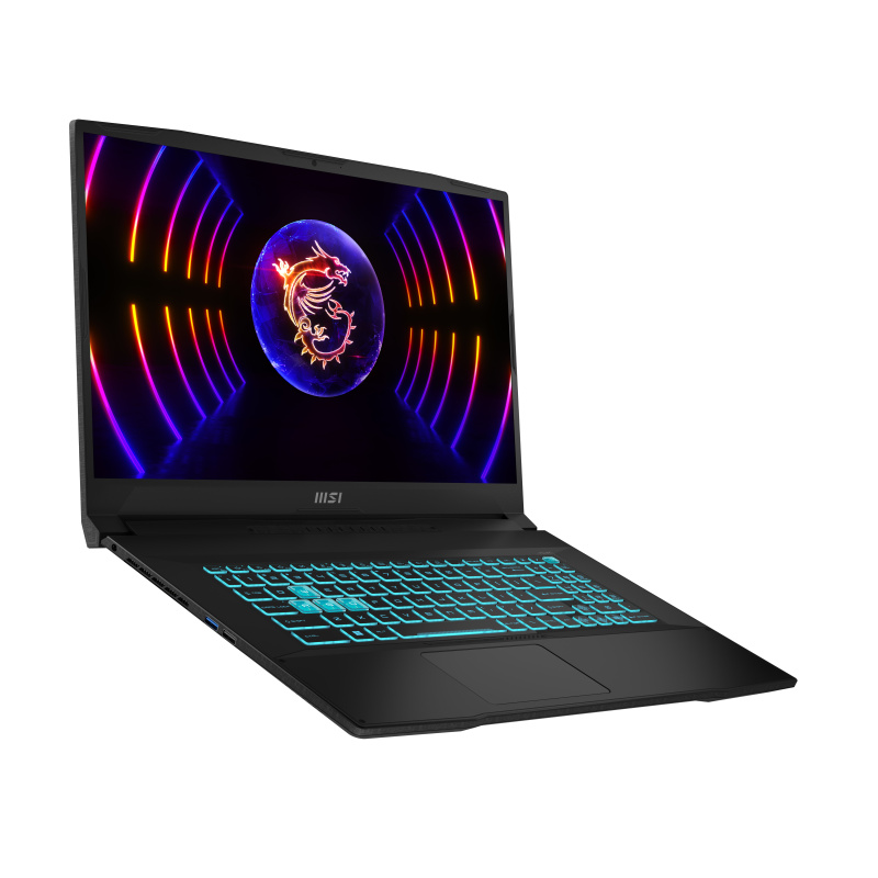 MSI Katana 17 B12VFK-048XFR Intel® Core™ i7 i7-12650H Ordinateur portable 43,9 cm (17.3") Full HD 16 Go DDR5-SDRAM 512 Go SSD NVIDIA GeForce RTX 4060 Wi-Fi 6 (802.11ax) DOS gratuit Noir
