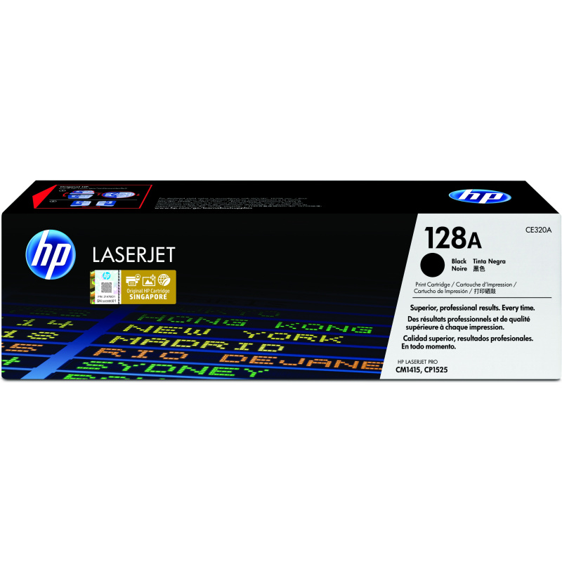 HP 128A toner LaserJet noir authentique