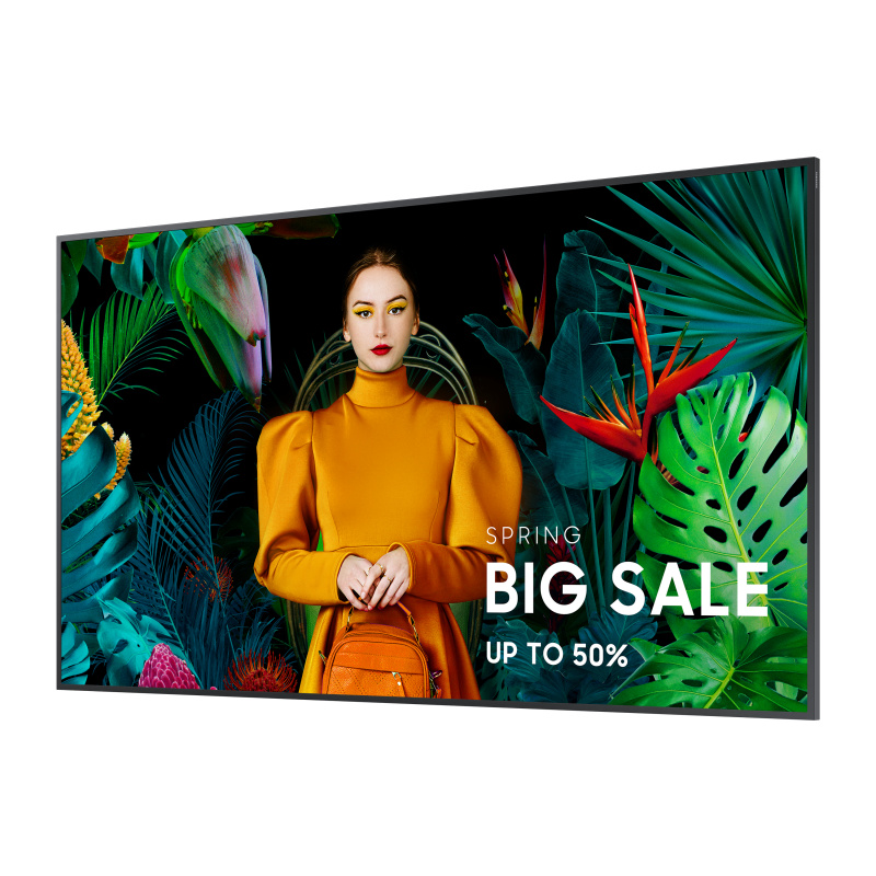 Samsung QM75C Écran plat de signalisation numérique 190,5 cm (75") LCD Wifi 500 cd/m² 4K Ultra HD Noir Tizen 24/7