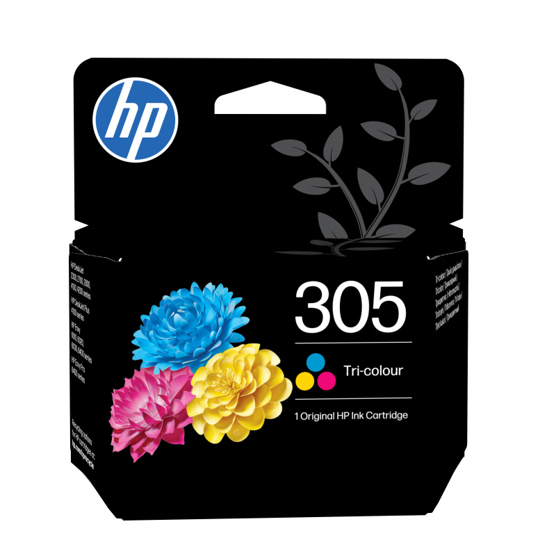 HP Cartouche d’encre trois couleurs 305 authentique
