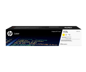 HP Cartouche de toner laser authentique 117A, jaune