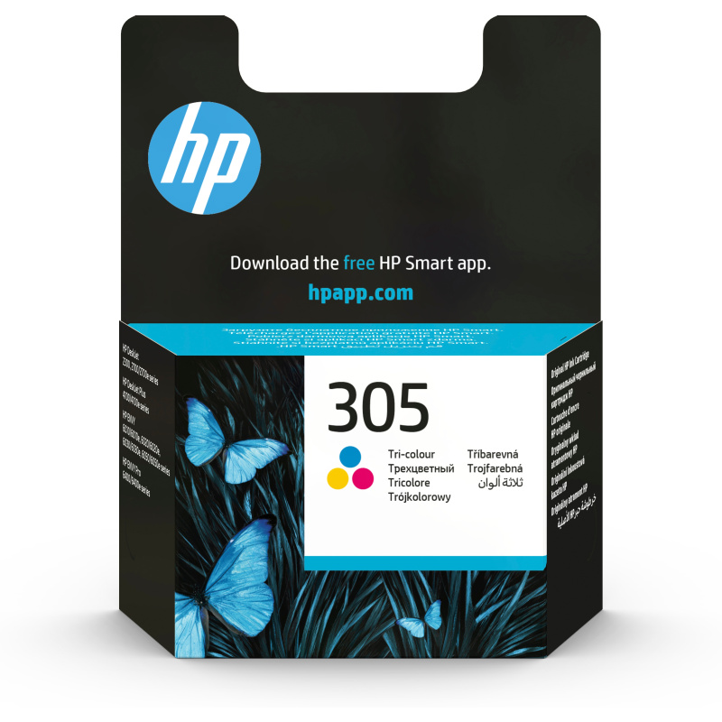 HP Cartouche d’encre trois couleurs 305 authentique