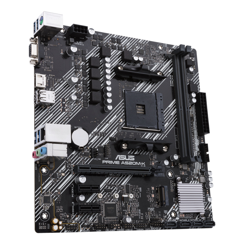 ASUS PRIME A520M-K AMD A520 Emplacement AM4 micro ATX