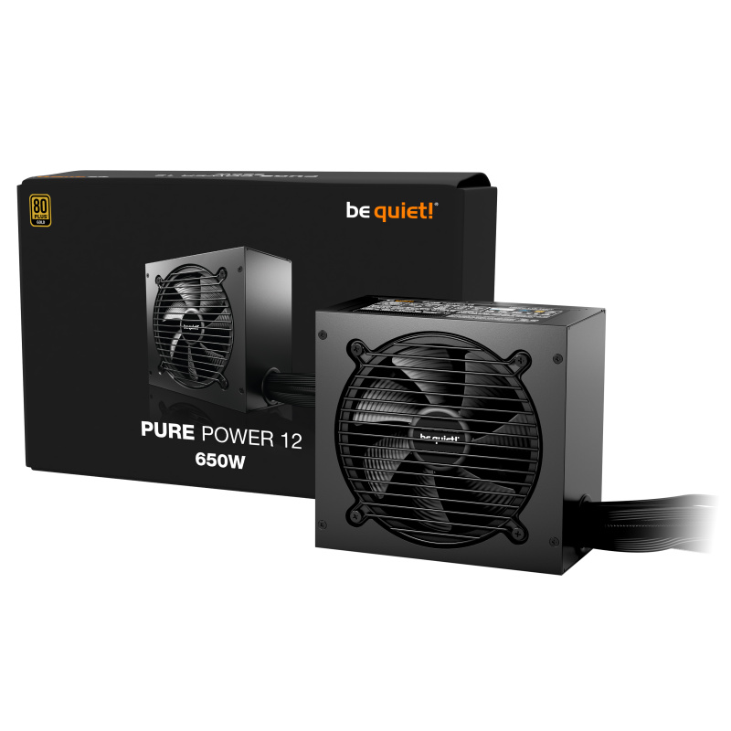 be quiet! Pure Power 12 650 W | Alimentation ATX 3.1, 80 Plus Gold