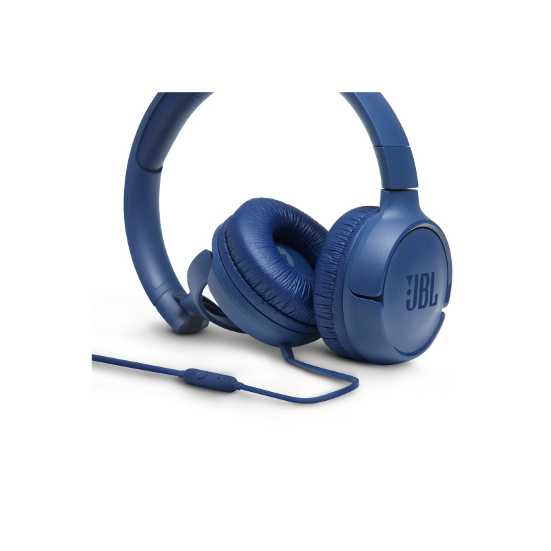 JBL Tune 500 Casque Avec fil Arceau Appels/Musique Bleu