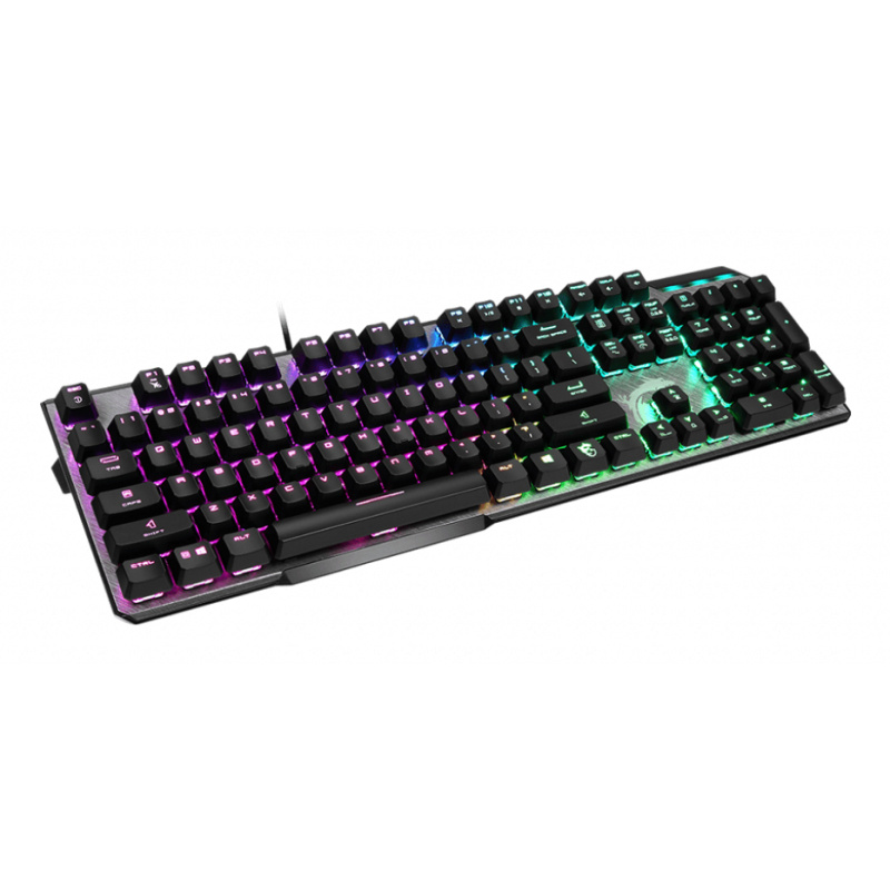 MSI VIGOR GK50 ELITE BOX WHITE clavier Jouer USB AZERTY Français Noir, Métallique