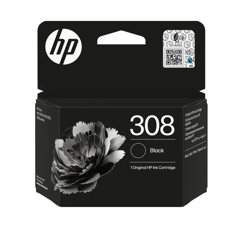 HP 308 Cartouche d’encre authentique Noir