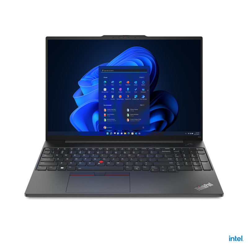 Lenovo ThinkPad E16 Gen 1 (Intel) Intel® Core™ i7 i7-13700H Ordinateur portable 40,6 cm (16") WUXGA 16 Go DDR4-SDRAM 512 Go SSD Wi-Fi 6 (802.11ax) Windows 11 Pro Français Noir