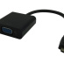 Microconnect HDMIDVGAB câble vidéo et adaptateur 0,25 m HDMI Type D (Micro) VGA (D-Sub) Noir