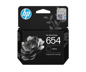 HP 654 Cartouche d’encre authentique économique Noir