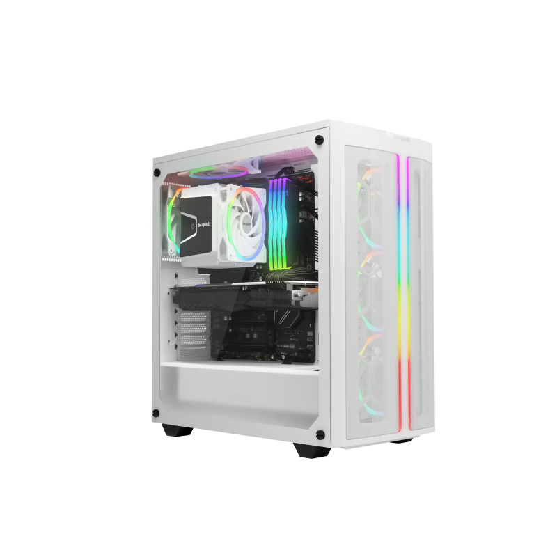 be quiet! Light Wings 120 mm PWM | Ventilateur PC ARGB high-speed White, Pack de 3