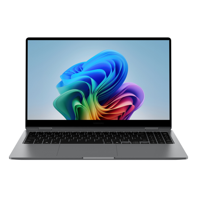Samsung Galaxy Book5 360 Intel Core Ultra 7 256V Ordinateur portable 39,6 cm (15.6") Écran tactile Full HD 16 Go LPDDR5x-SDRAM 512 Go SSD Wi-Fi 7 (802.11be) Windows 11 Pro Gris