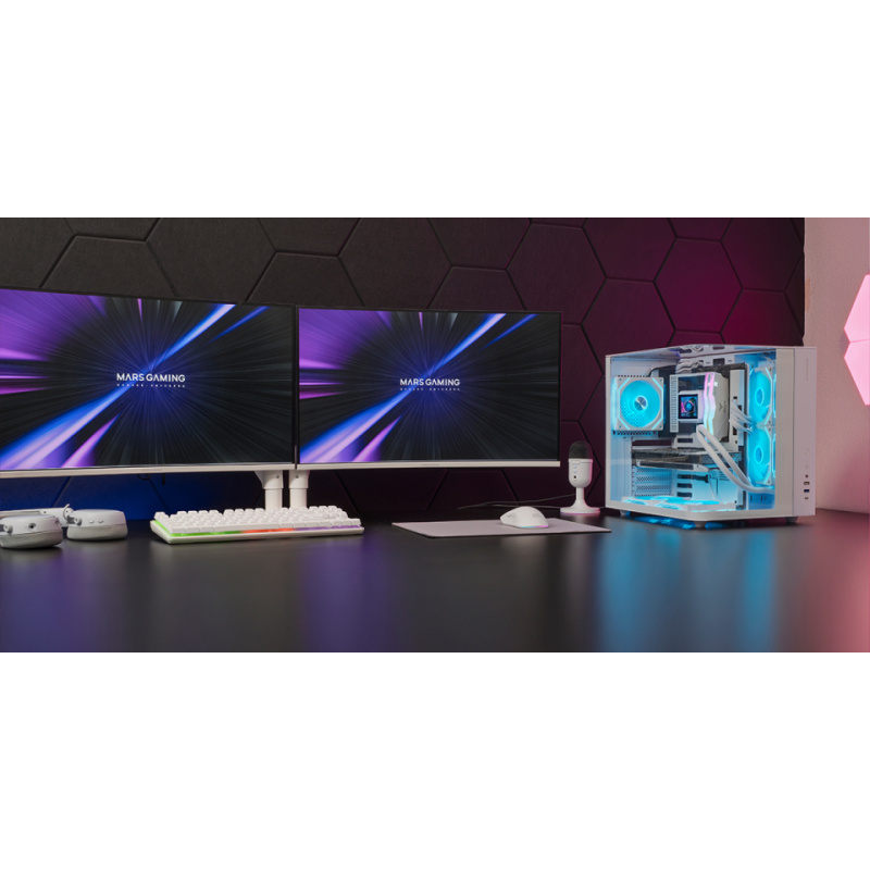 Mars Gaming MC-INFINIOLITEW Midi Tower Blanc