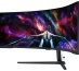Samsung G95NC LED display 144,8 cm (57") 7680 x 2160 pixels Dual UHD Noir, Blanc