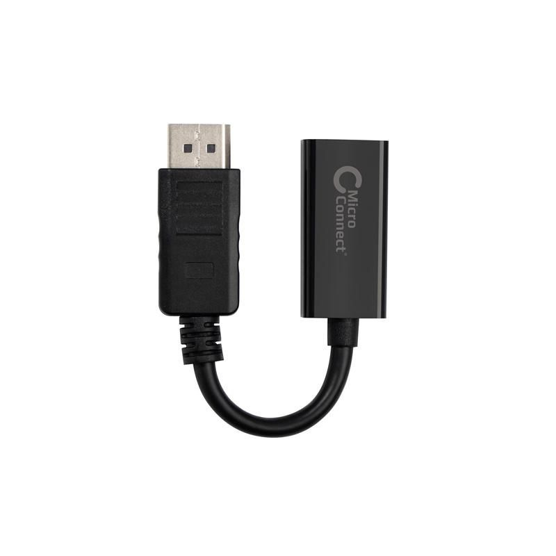 Microconnect DPHDMI2 câble vidéo et adaptateur 0,05 m DisplayPort HDMI Noir