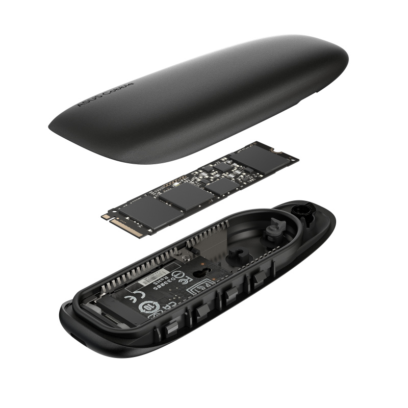 ASUS COBBLE Black (ESD-A1A/BLK) Enceinte ssd Noir M.2