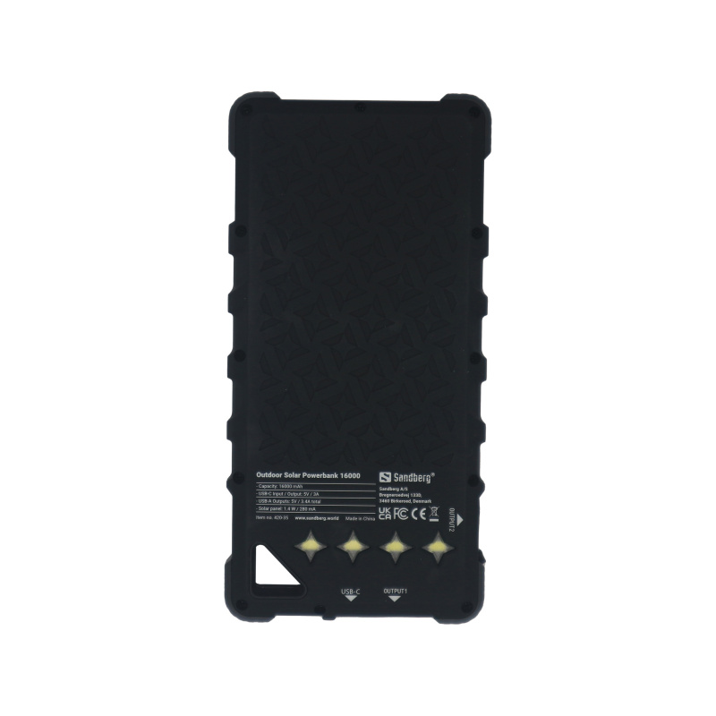 Sandberg Outdoor Solar Powerbank 16000