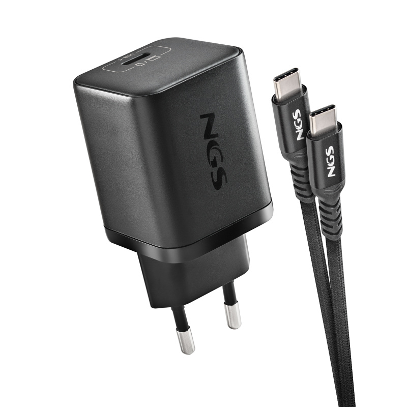 NGS BUD 65W-L Universel Noir Secteur Charge rapide Intérieure