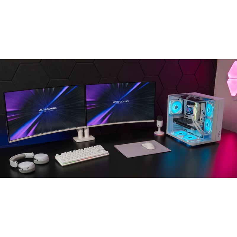 Mars Gaming MC-INFINIOLITEW Midi Tower Blanc