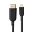 Microconnect MC-USBCDP2 câble vidéo et adaptateur 2 m USB Type-C DisplayPort Noir