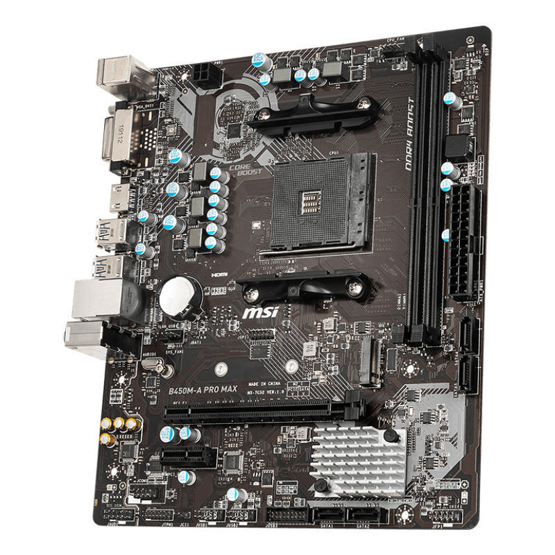 MSI B450M-A PRO MAX carte mère AMD B450 Emplacement AM4 micro ATX