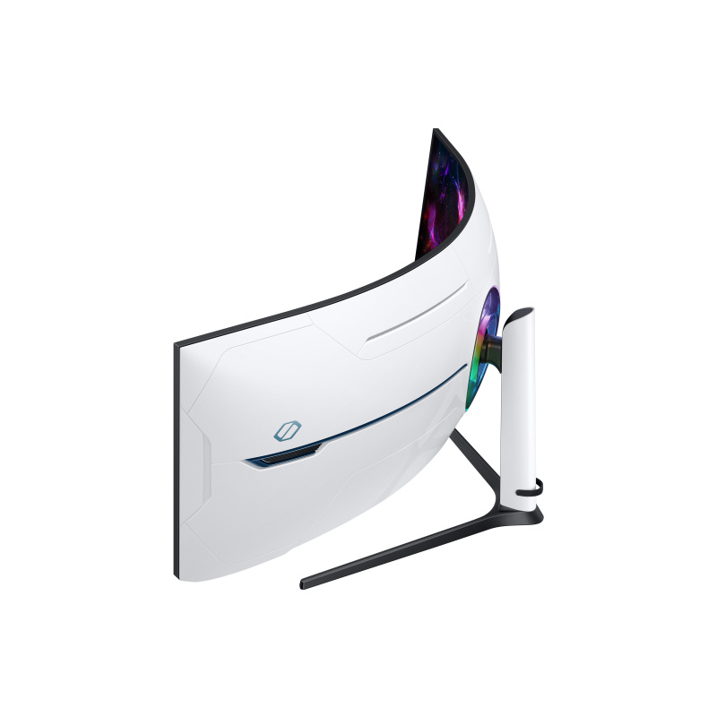 Samsung G95NC LED display 144,8 cm (57") 7680 x 2160 pixels Dual UHD Noir, Blanc