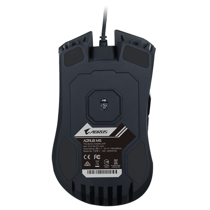 GIGABYTE AORUS M5 souris Jouer Droitier USB Type-A Optique 16000 DPI
