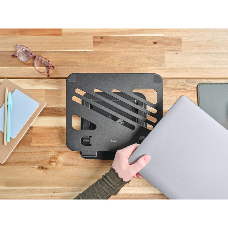 Trust Zeff Supports de Laptop Noir 40,6 cm (16")