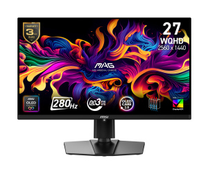 MSI MAG 271QP QD-OLED X28 écran plat de PC 67,3 cm (26.5") 2560 x 1440 pixels Wide Quad HD Noir
