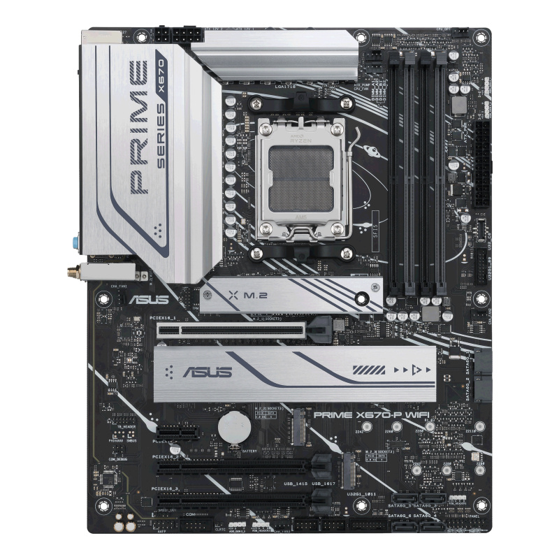 ASUS PRIME X670-P WIFI AMD X670 Emplacement AM5 ATX