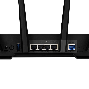 ASUS TUF Gaming AX3000 V2 routeur sans fil Gigabit Ethernet Bi-bande (2,4 GHz / 5 GHz) Noir, Orange