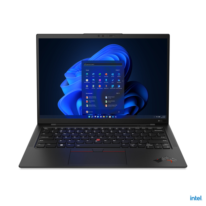 Lenovo ThinkPad X1 Carbon Gen 10 Intel® Core™ i7 i7-1260P Ordinateur portable 35,6 cm (14") Écran tactile WUXGA 32 Go LPDDR5-SDRAM 1 To SSD Wi-Fi 6E (802.11ax) Windows 11 Pro Français Noir