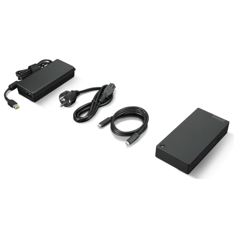 Lenovo 40B50090EU station d'accueil Avec fil USB 3.2 Gen 1 (3.1 Gen 1) Type-C Noir
