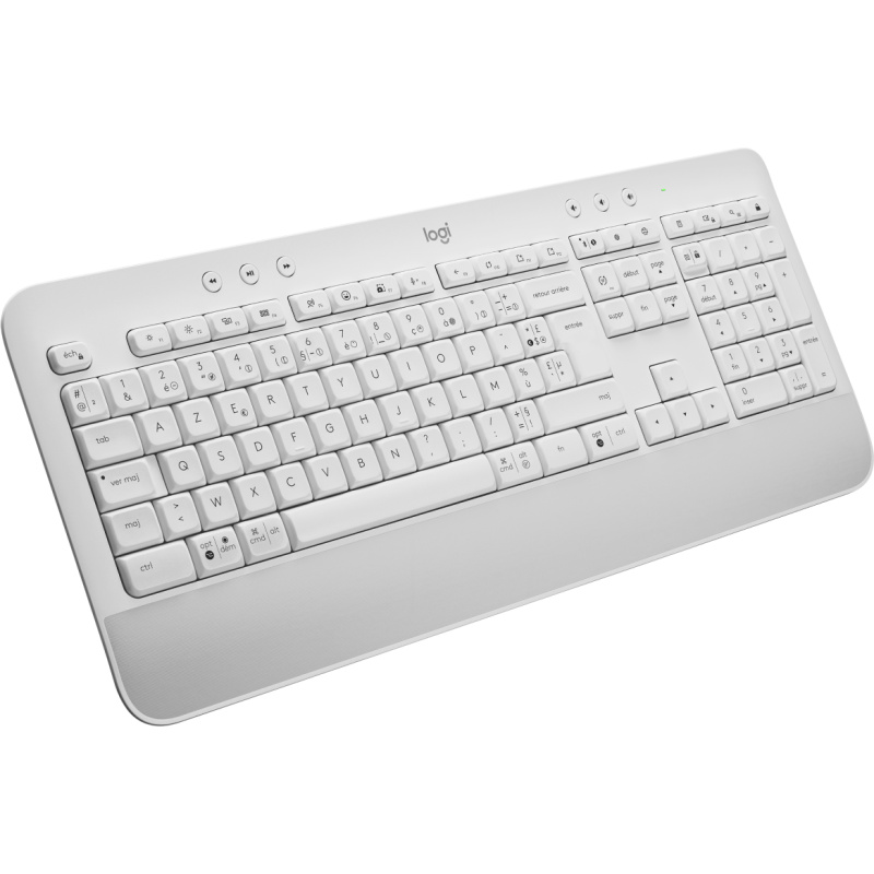 Logitech Signature K650 clavier Bureau Bluetooth AZERTY Français Blanc