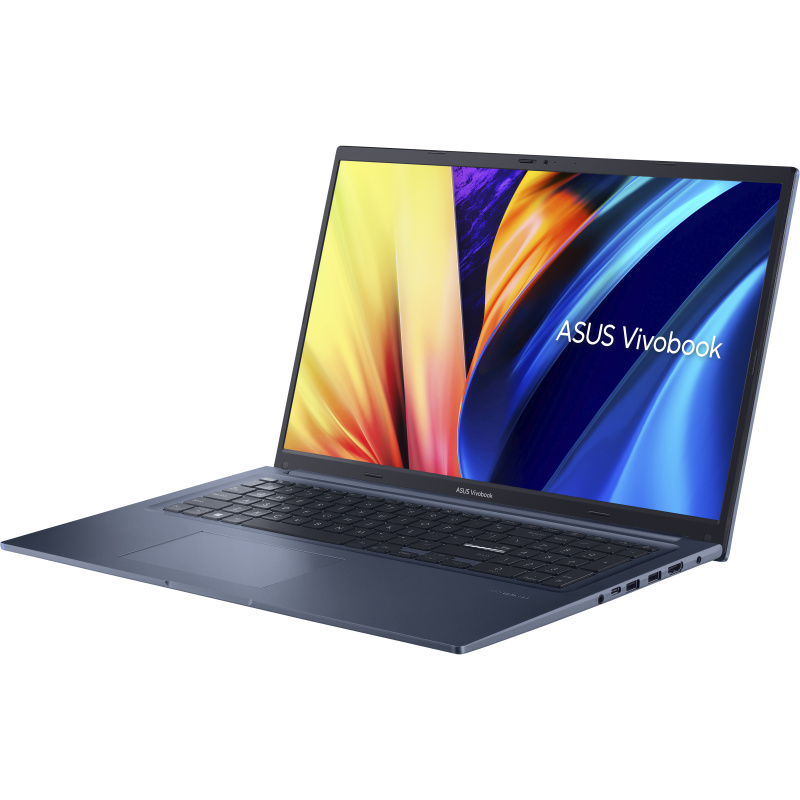 ASUS Vivobook 17 X1702 Intel® Core™ i3 i3-1215U Ordinateur portable 43,9 cm (17.3") Full HD 8 Go DDR4-SDRAM 256 Go SSD Wi-Fi 6 (802.11ax) Windows 11 Pro Bleu