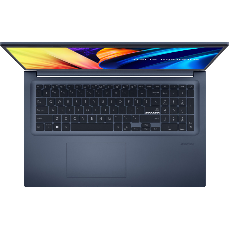 ASUS Vivobook 17 X1702 Intel® Core™ i3 i3-1215U Ordinateur portable 43,9 cm (17.3") Full HD 8 Go DDR4-SDRAM 256 Go SSD Wi-Fi 6 (802.11ax) Windows 11 Pro Bleu