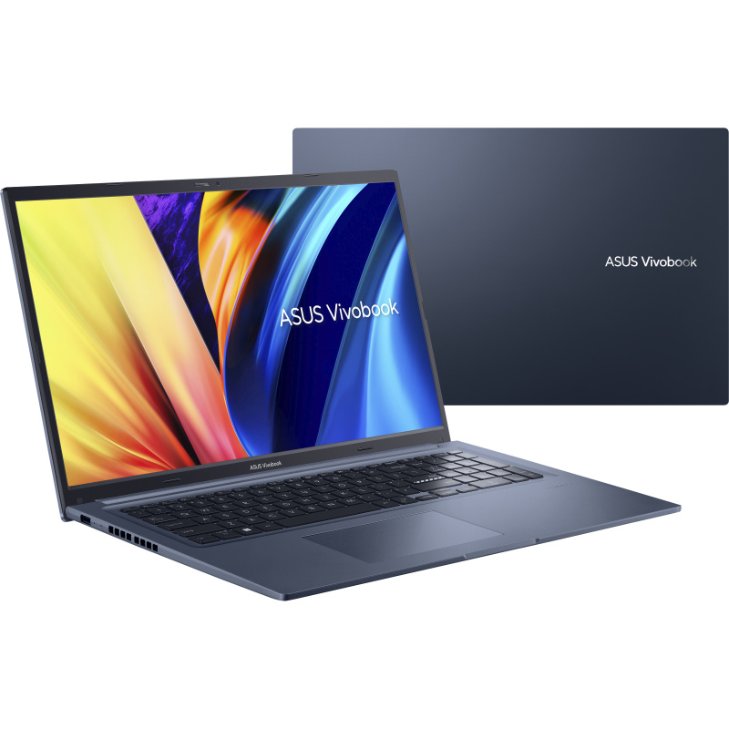 ASUS Vivobook 17 X1702 Intel® Core™ i3 i3-1215U Ordinateur portable 43,9 cm (17.3") Full HD 8 Go DDR4-SDRAM 256 Go SSD Wi-Fi 6 (802.11ax) Windows 11 Pro Bleu