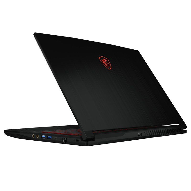 MSI Gaming GF63 10SCSR-1205FR Thin Intel® Core™ i7 i7-10750H Ordinateur portable 39,6 cm (15.6") Full HD 16 Go DDR4-SDRAM 512 Go SSD NVIDIA® GeForce® GTX 1650 Ti Wi-Fi 6 (802.11ax) Windows 10 Home Noir