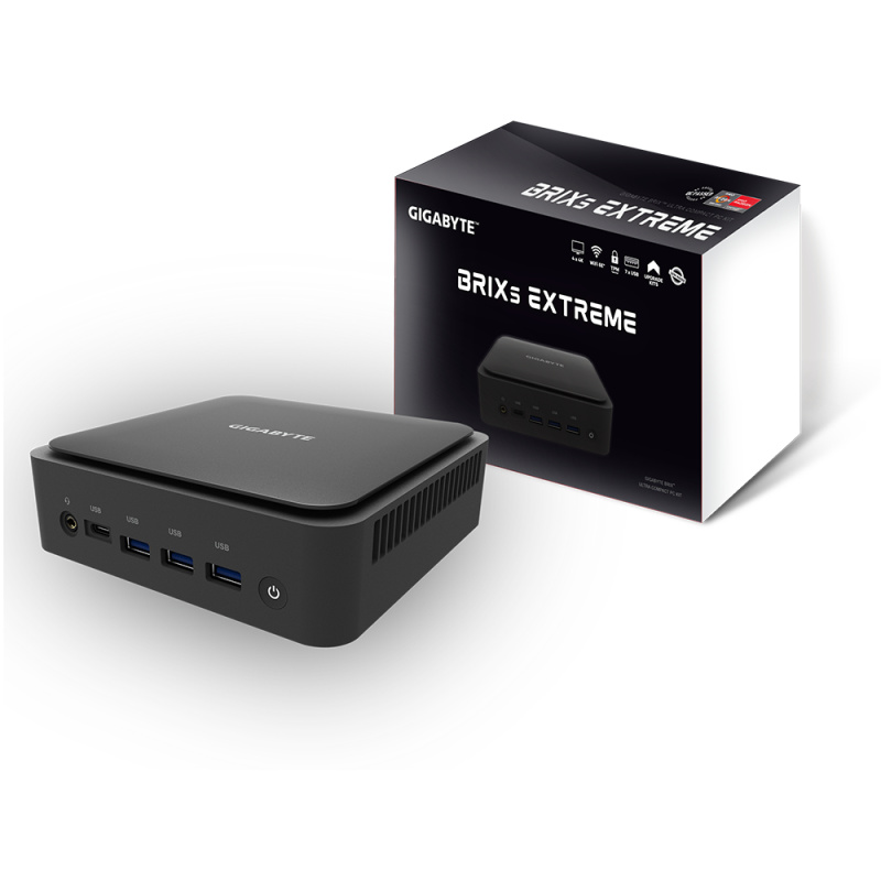 Gigabyte GB-BER5HS-5600 barebone PC/ poste de travail Noir 5600U 2,3 GHz