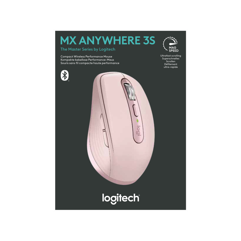 Logitech MX Anywhere 3S souris Droitier RF sans fil + Bluetooth Laser 8000 DPI