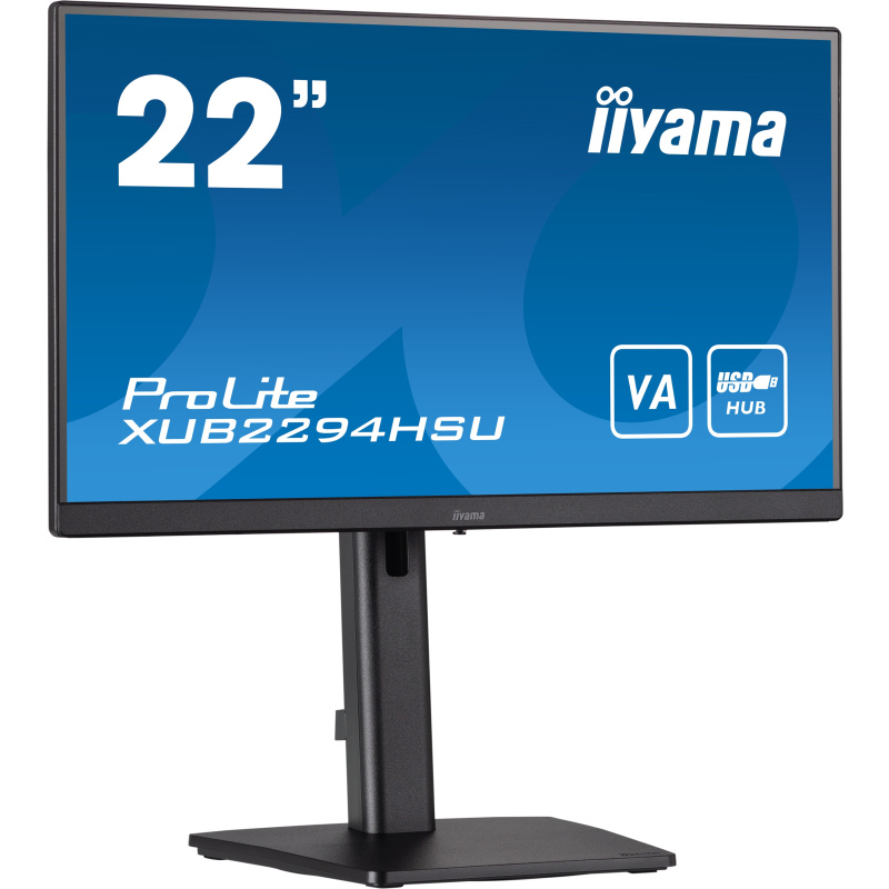 iiyama ProLite XUB2294HSU-B2 écran plat de PC 54,6 cm (21.5") 1920 x 1080 pixels Full HD LCD Noir