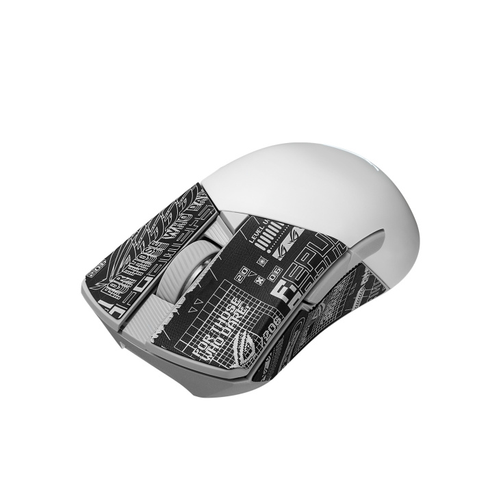ASUS ROG Gladius III Wireless Aimpoint White souris Droitier RF Wireless + Bluetooth + USB Type-A Optique 36000 DPI