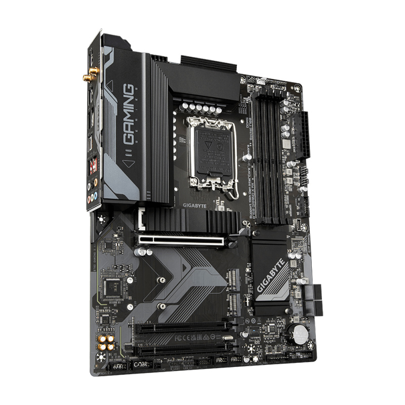 GIGABYTE B760 GAMING X AX Carte Mère - Compatible avec les processeurs Intel Core 14e génération, VRM numérique 8+1+1 phases, jusqu'à 7600MHz DDR5 (OC), 3x PCIe 4.0 M.2, Wi-Fi 6E, 2.5GbE LAN, USB 3.2 Gen 2