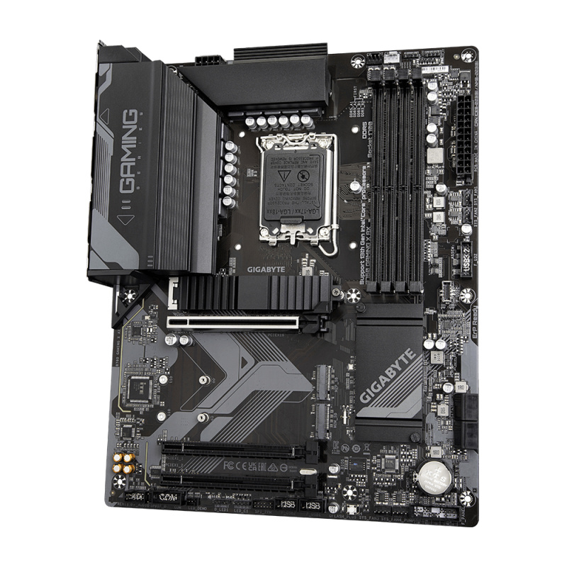GIGABYTE B760 GAMING X AX Carte Mère - Compatible avec les processeurs Intel Core 14e génération, VRM numérique 8+1+1 phases, jusqu'à 7600MHz DDR5 (OC), 3x PCIe 4.0 M.2, Wi-Fi 6E, 2.5GbE LAN, USB 3.2 Gen 2
