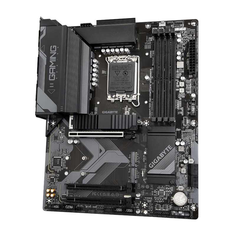 GIGABYTE B760 GAMING X Carte Mère - Compatible avec les processeurs Intel Core 14e génération, VRM numérique 8+1+1 phases, jusqu'à 7600MHz DDR5 (OC), 3x PCIe 4.0 M.2, 2.5GbE LAN, USB 3.2 Gen 2