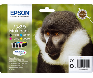 Epson Monkey Multipack "Singe" 4 couleurs - Encre DURABrite Ultra noire, cyan, magenta, jaune