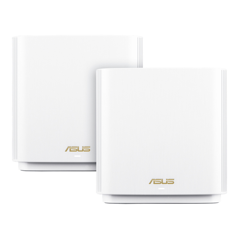 ASUS ZenWiFi AX XT8 (W-2-PK) routeur sans fil Gigabit Ethernet Tri-bande (2,4 GHz / 5 GHz / 5 GHz) Blanc