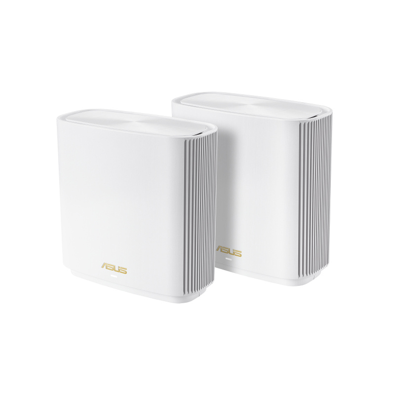 ASUS ZenWiFi AX XT8 (W-2-PK) routeur sans fil Gigabit Ethernet Tri-bande (2,4 GHz / 5 GHz / 5 GHz) Blanc